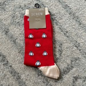 NWT J.Crew Trouser Socks with Penguins
